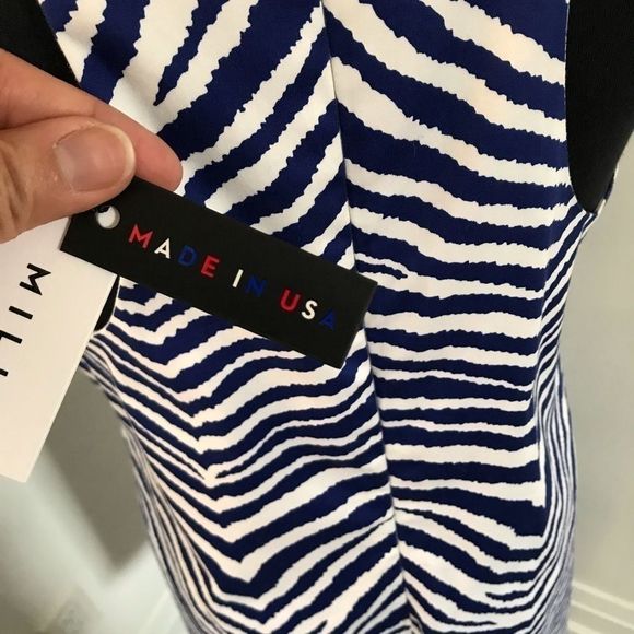 Milly Zebra print shift dress - Picture 7 of 8